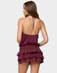 EDIKTED Fontella Ruffled Halter Neck Romper image number 3