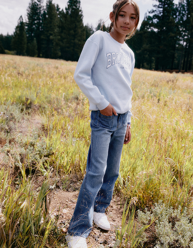 RSQ Girls High Rise Wide Leg Jeans image number 3