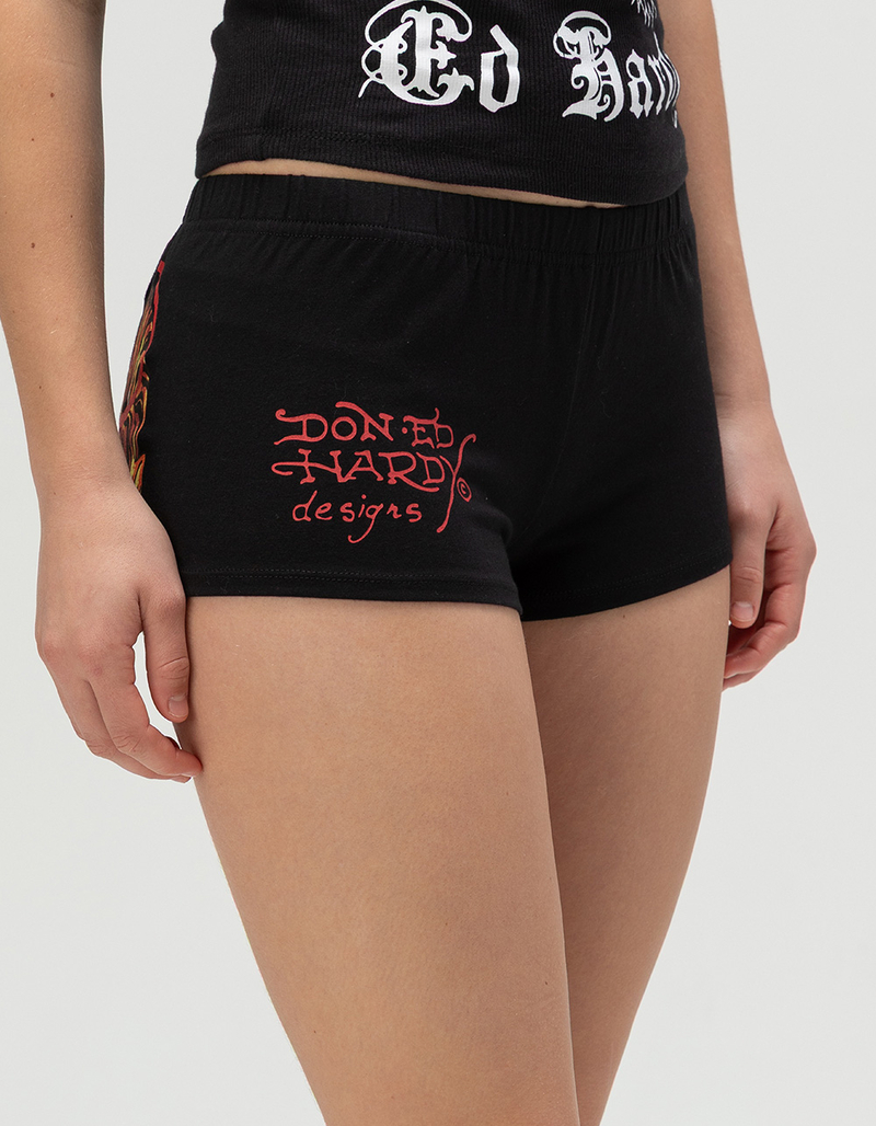 ED HARDY Tiger Womens Mini Shorts image number 2