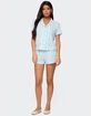 EDIKTED Camden Floral Pointelle Shorts image number 2
