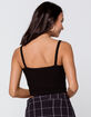 HEART & HIPS Ribbed Crop Womens Black Cami image number 3