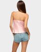 EDIKTED Jema Cupped Satin Effect Top image number 3