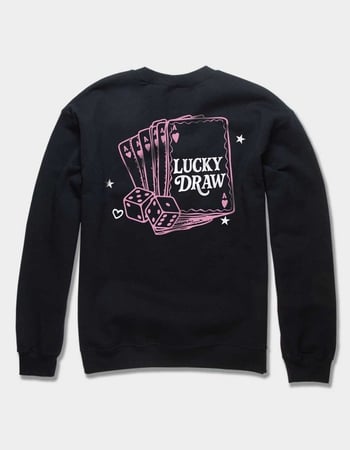 LUCK Lucky Draw Cards Unisex Crewneck Sweatshirt Alternative Image