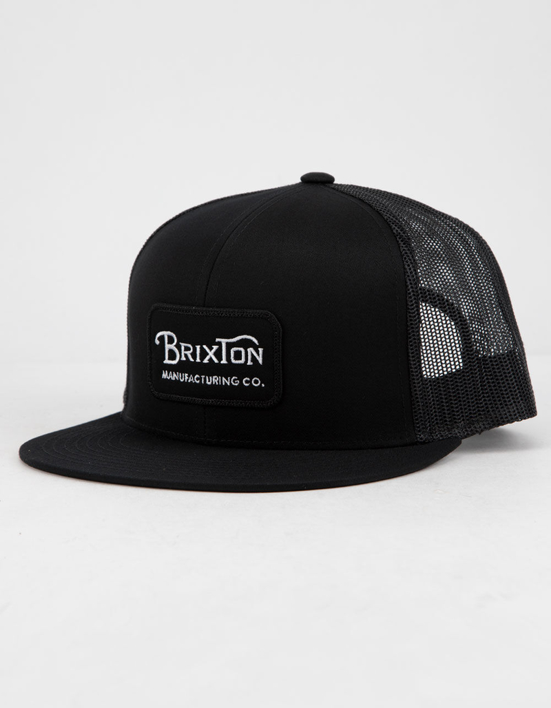 BRIXTON Grade Black Mens Trucker Hat image number 0