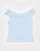 FULL TILT Girls Stripe Off The Shoulder Top image number 2