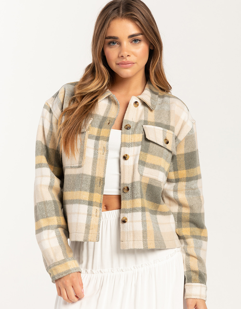 FULL TILT Womens Crop Shacket image number 0