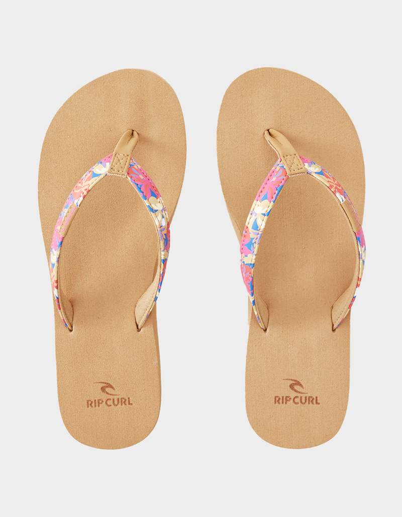 RIP CURL Freedom Bloom Open Toe Womens Flip Flops image number 0