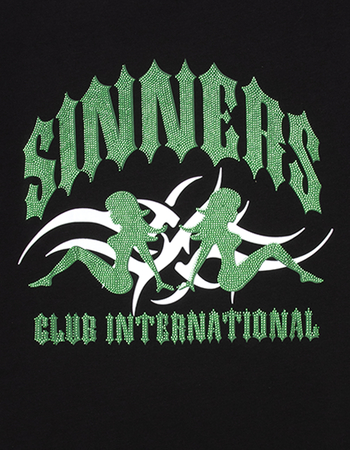 ALPHA COLLECTIVE Sinners Club Mens Boxy Tee Alternative Image