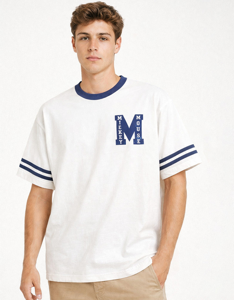 RSQ Disney Mickey Mouse Jersey Mens Boxy Tee image number 1