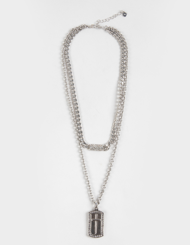 RSQ 2 Piece Dog Tag Necklace image number 0