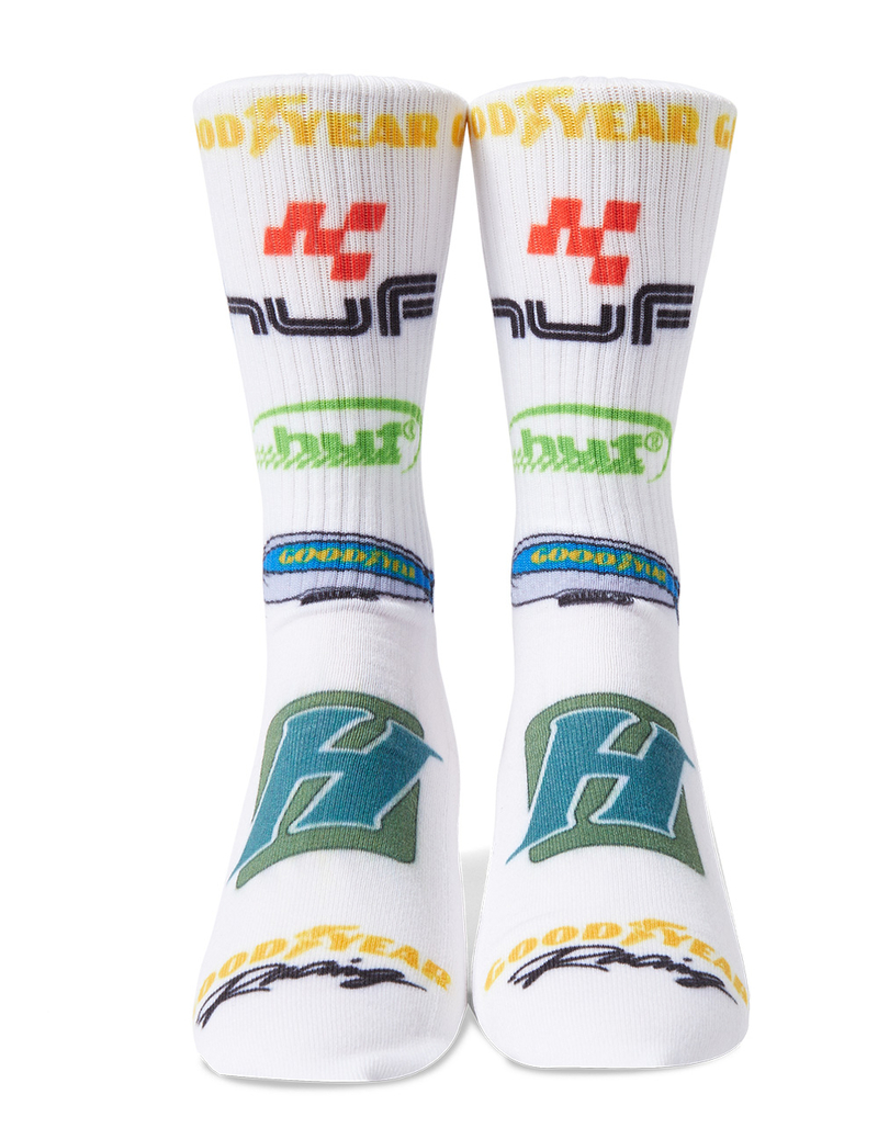 HUF x Goodyear Podium Mens Crew Socks image number 1