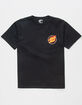 SANTA CRUZ Check Ring Flame Dot Boys Tee image number 2