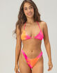 FULL TILT Tie Dye High Leg Cheekier Bikini Bottoms image number 1