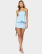 EDIKTED Avalai Linen Look Strapless Babydoll Top image number 4