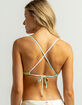 RIP CURL Tie Dye Crossback Fixed Triangle Bikini Top image number 4