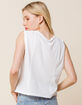 FREE PEOPLE Dreamy Womens White Muscle Tank image number 3