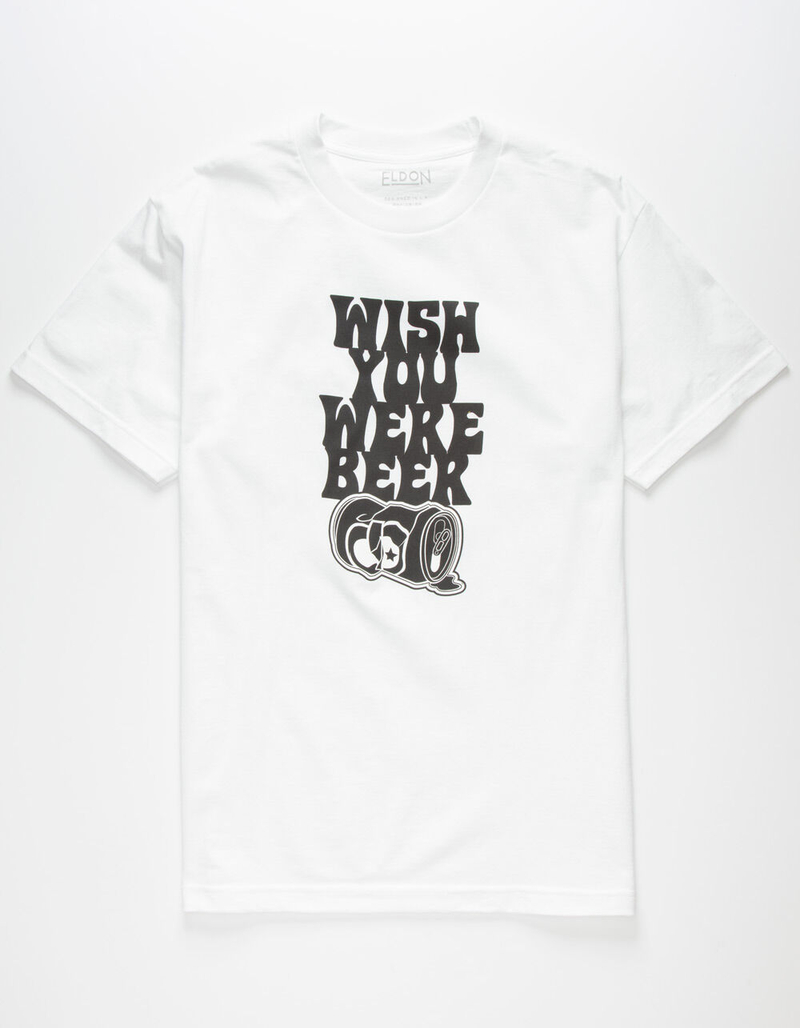 ELDON Wish You Were Beer Mens T-Shirt image number 0