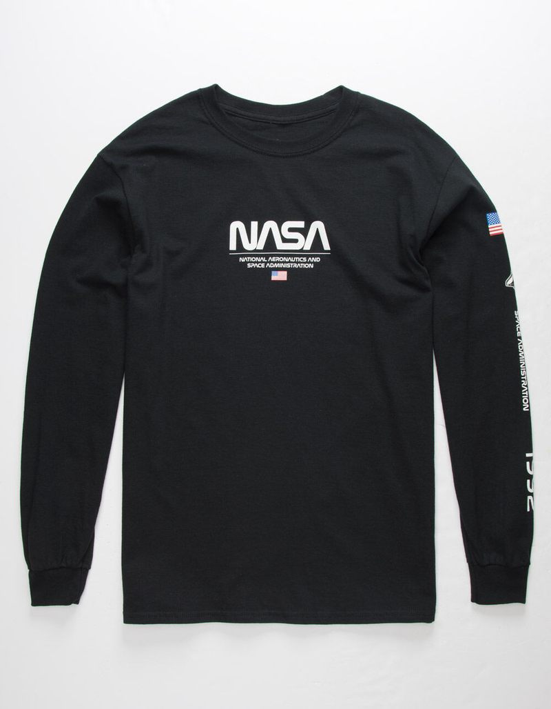 NEON RIOT NASA International Space Mens T-Shirt image number 0