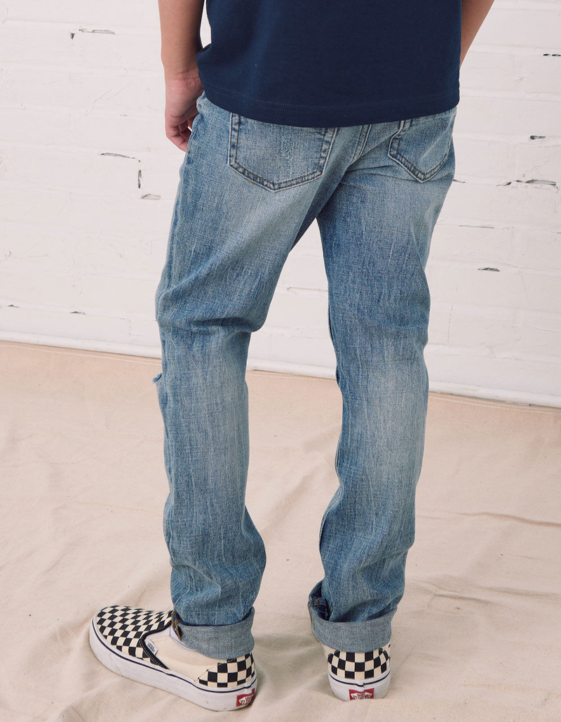 RSQ Boys Super Skinny Stretch Ripped Medium Wash Jeans image number 3