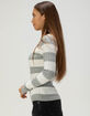 MADDEN GIRL Womens V-Neck Cable Sweater image number 3