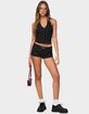 EDIKTED Twyla Polka Dot Stretch Shorts image number 5