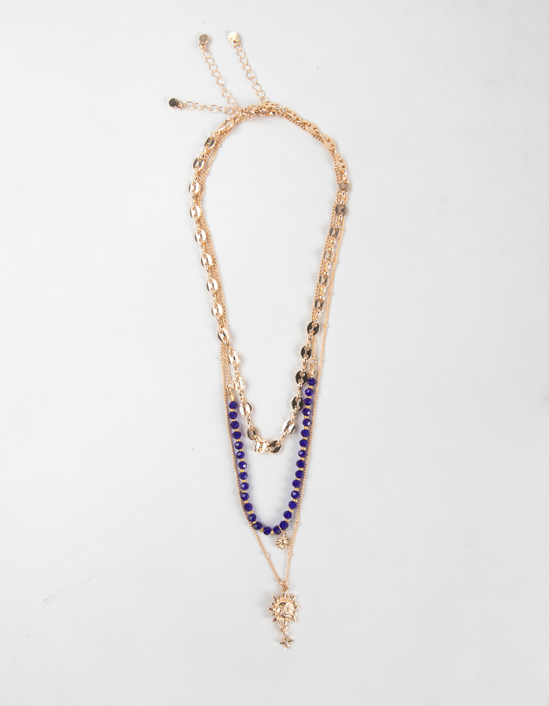 FULL TILT Layered Celestial Necklace image number 0