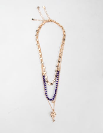 FULL TILT Layered Celestial Necklace Primary Image