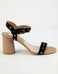 DOLCE Vita Jadyn Black Studded Suede Womens Heeled Sandals image number 2