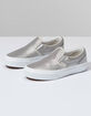 VANS Classic Slip-On Silver Shimmer Girls Shoes image number 2