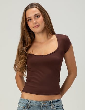 TILLYS Butter Soft Womens Sweetheart Tee Primary Image