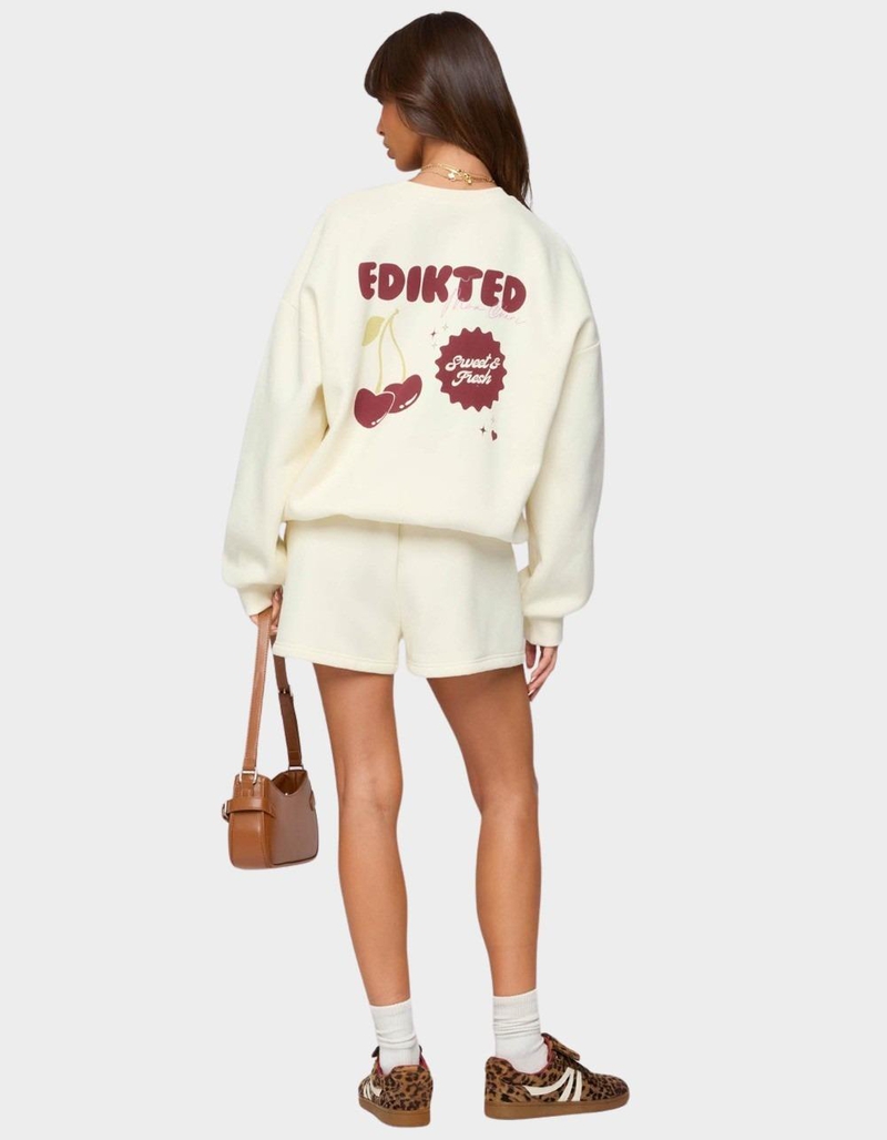 EDIKTED Cherry Babe Sweatshirt image number 3