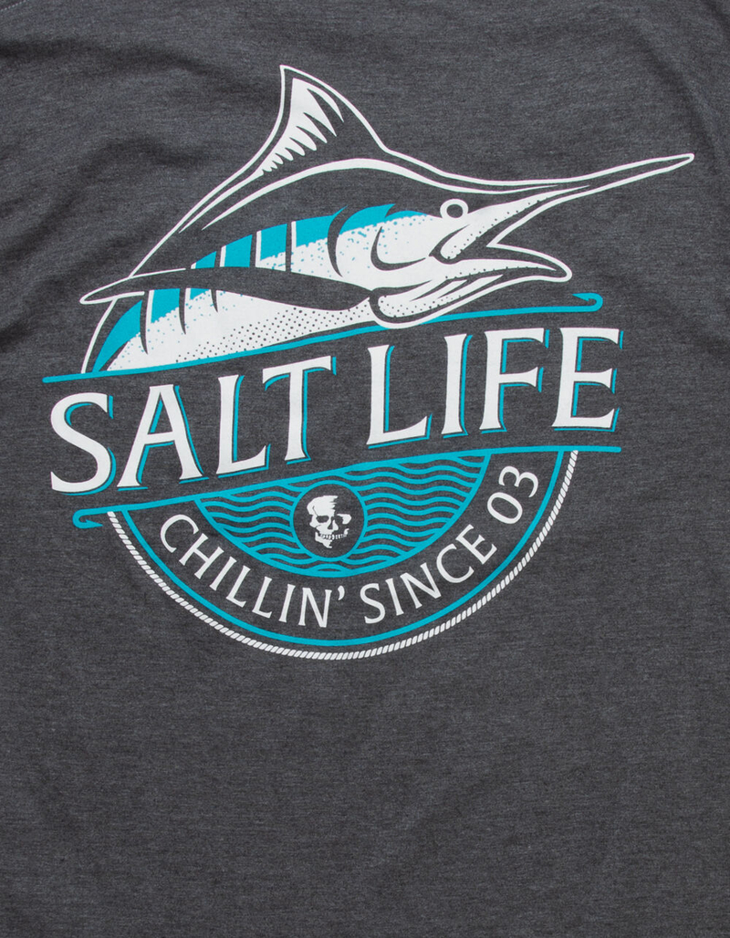SALT LIFE Chillin Marlin Mens Tee CHARCOAL Tillys