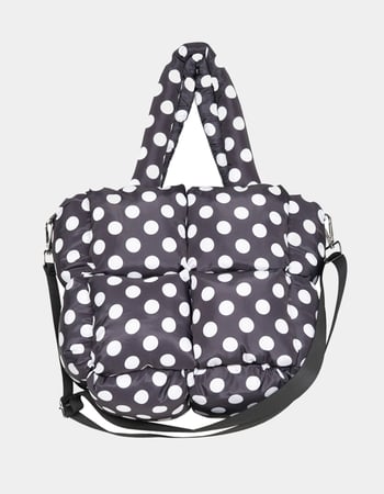 KATYDID Polka Dot Mini Puffer Tote Primary Image