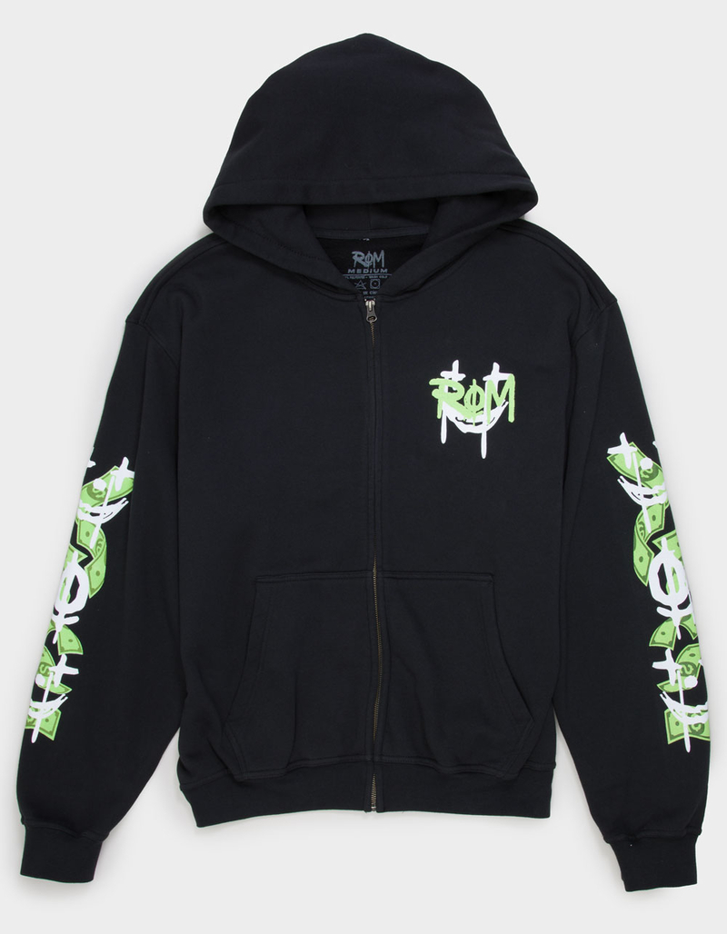 ROM More Stack Mens Zip-Up Hoodie image number 1