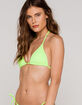 FULL TILT Neon Green Triangle Bikini Top image number 2