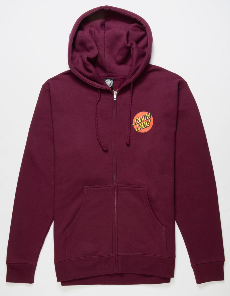 SANTA CRUZ Classic Dot Mens Zip-Up Hoodie image number 1