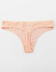 FULL TILT Lace And Mesh Light Pink Thong image number 2