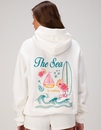 HAPPY CAMP3R The Sea Is Calling Womens Hoodie Primary Image