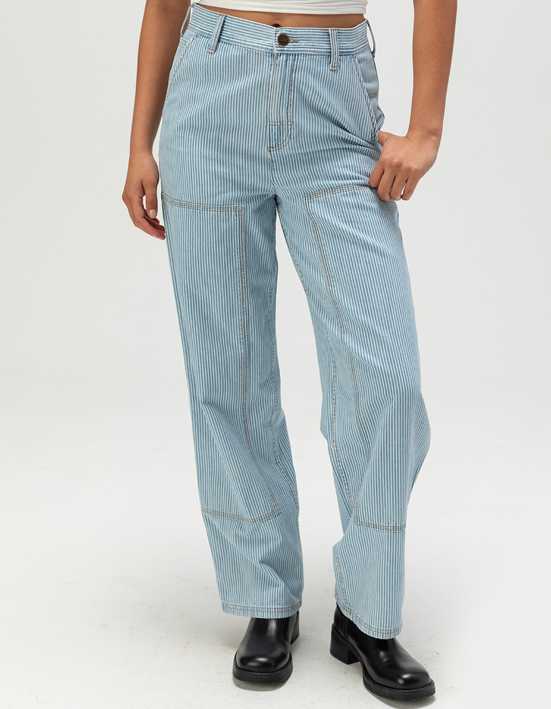 LEE Railroad Stripe Womens Utility Carpenter Jeans - RAILRD DENIM - 32 ...