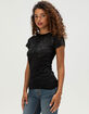 AFFLICTION Forgotten Womens Fitted Tee image number 3