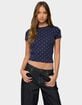 EDIKTED Lorenzo Polka Dot Tee image number 1
