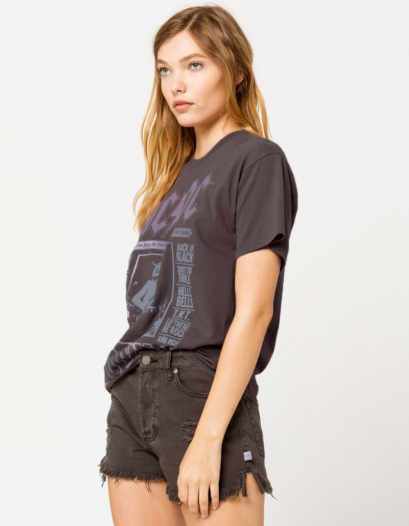 THE VINYL ICONS AC/DC No Bull Womens Boyfriend Tee image number 2