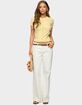 EDIKTED Wilmer Button Up Short Sleeve Knit Top image number 5