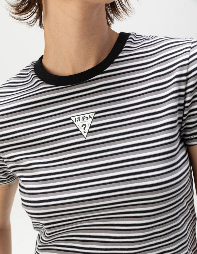 GUESS ORIGINALS Stripe Knit Womens Tee image number 4