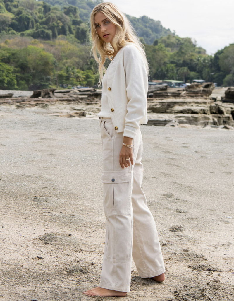 BILLABONG Wall To Wall Womens Denim Cargo Pants image number 6