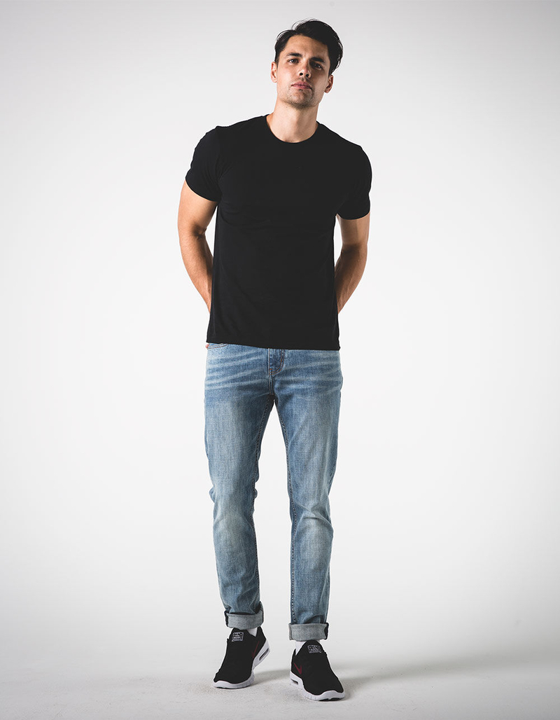 RSQ Seattle Mens Skinny Tapered Stretch Jeans image number 0