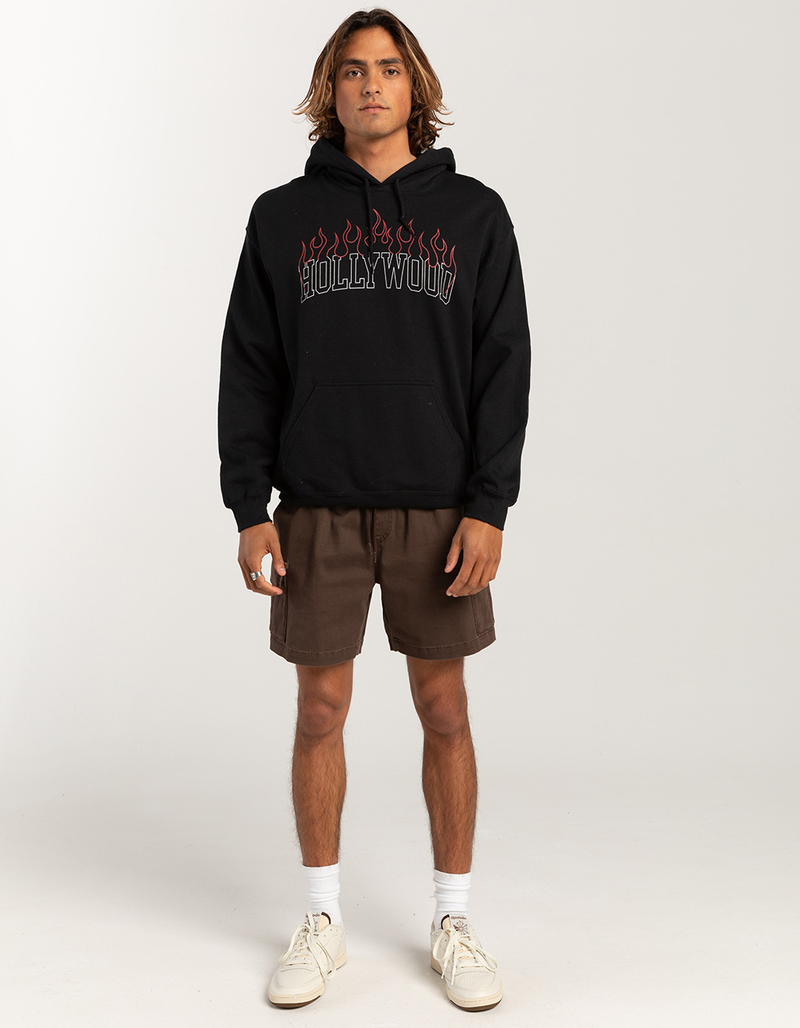 HOLLYWOOD Flames Unisex Hoodie image number 3