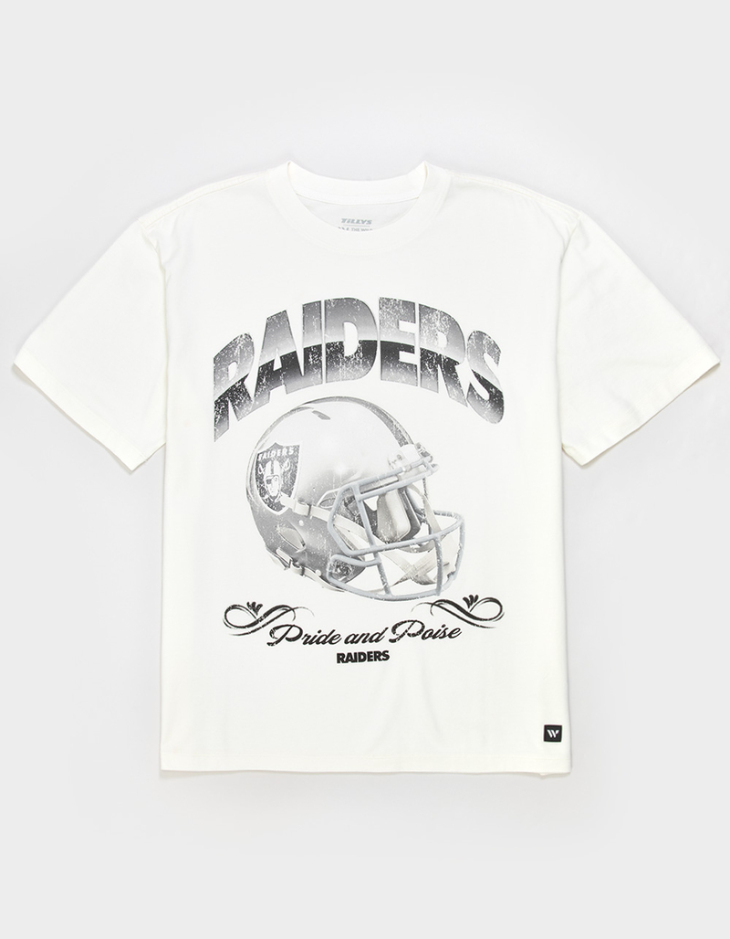 THE WILD COLLECTIVE Las Vegas Raiders Helmet Mens Boxy Tee image number 0