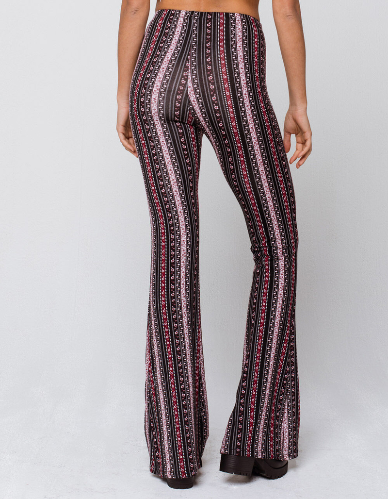 SKY AND SPARROW Linear Womens Flare Pants image number 3