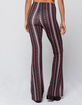 SKY AND SPARROW Linear Womens Flare Pants image number 4